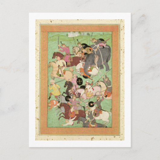 イランとトゥランの力の間の戦い, illus ポストカード (正面)