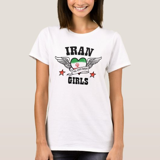 イランに最も最高のな女の子があります Tシャツ (正面)