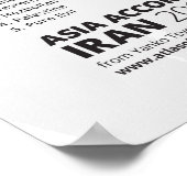 イランのアジア ポスター (角)