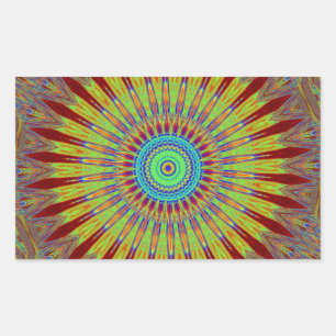 イランのカーペットアフリカの民族部族パターン 長方形シール