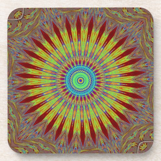 イランのカーペットアフリカの民族部族パターン.jpg コースター (正面)