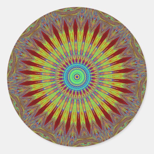 イランのカーペットアフリカの民族部族パターン.jpg ラウンドシール (正面)