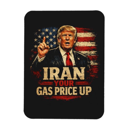 イランのガス代、値上げだよ マグネット (縦)
