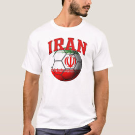 イランのサッカーボールのTシャツ Tシャツ