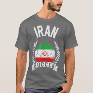 イランのサッカー支援チームジャージー・イラン国旗 Tシャツ