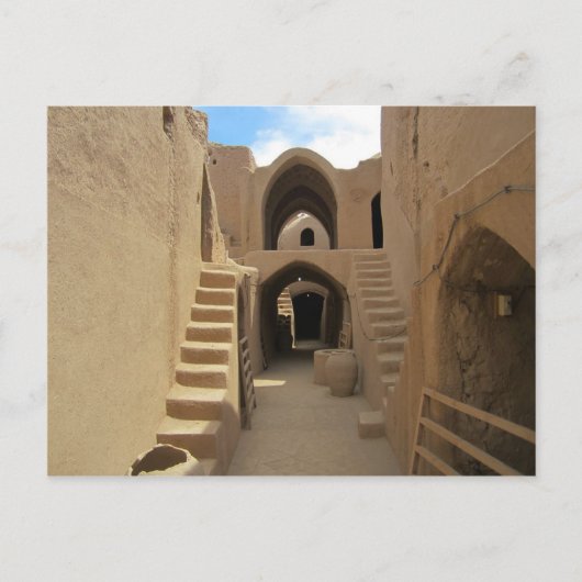 イランのサラヤズドにあるハガキ・サザニド要塞 ポストカード (正面)