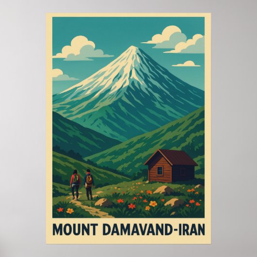 イランのダマーヴァンド山 V03 ポスター (正面)