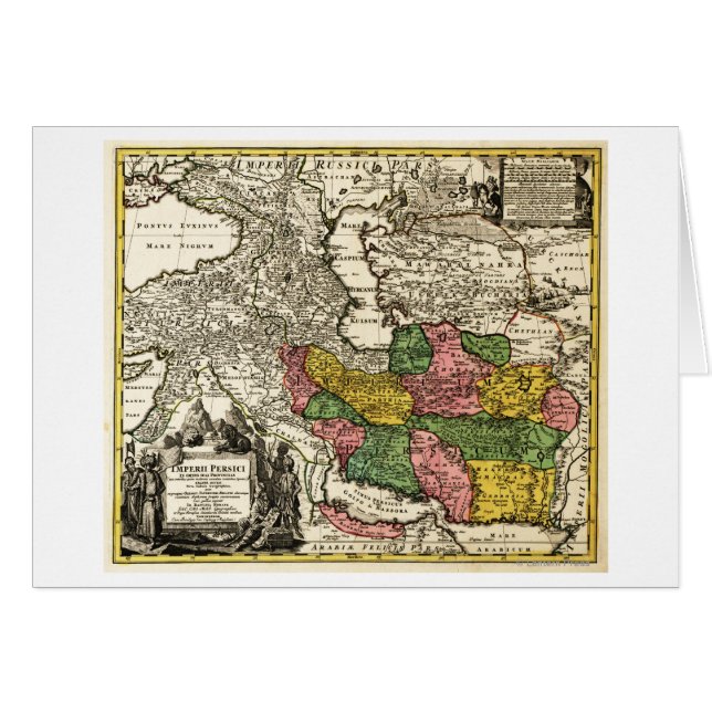 イランのパノラママップイラン (正面横)