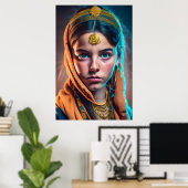 イランのペルシャ人女性 ポスター (ホームオフィス)