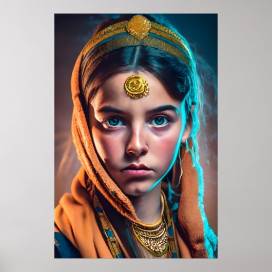 イランのペルシャ人女性 ポスター (正面)