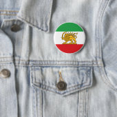 イランのライオンと太陽の歴史的旗の紋章 缶バッジ (インサイチュ)