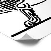 イランのライオン&サン（シル・オ・ホルシド） ポスター (角)