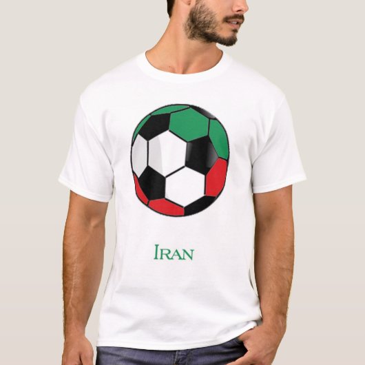 イランのワールドカップのサッカーのTシャツ Tシャツ (正面)