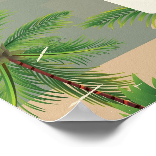 イランのヴィンテージ旅行ポスターに行く ポスター (角)