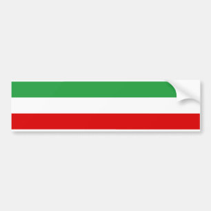 イランの三色のストライプ バンパーステッカー