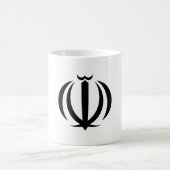 イランの国旗のシンボル・エンブレム・紋章 コーヒーマグカップ (中央)