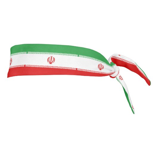 イランの国旗 タイヘッドバンド (回転90)