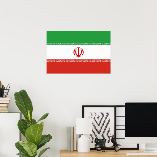イランの国旗 ポスター (ホームオフィス)
