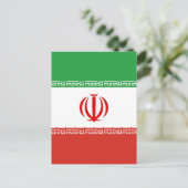 イランの国旗 ポストカード (スタンド正面)