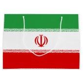 イランの国旗 ラージペーパーバッグ (正面)