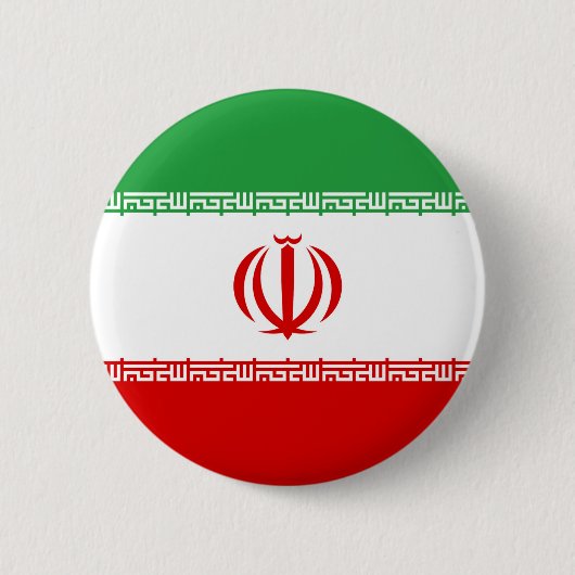 イランの国旗 缶バッジ (正面)