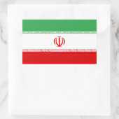 イランの国旗 長方形シール (バッグ)