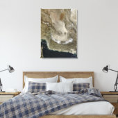 イランの塵嵐 キャンバスプリント (インサイチュ (寝室))