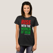 イランの女性と共に立ち上がる女性の生活の自由mah tシャツ (正面フル)