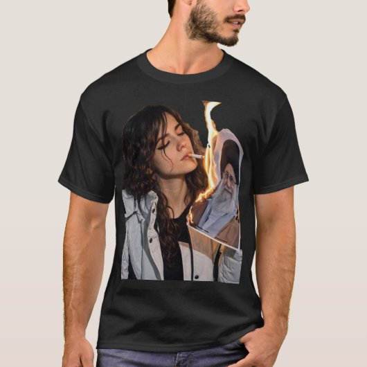 イランの女性の自由 - メンズTシャツ Tシャツ (正面)
