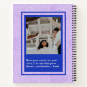 イランの姉妹のための力強い卒業ギフト ノートブック (裏面)