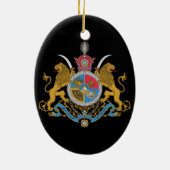 イランの帝国軍服（1925年～1979年） セラミックオーナメント (裏面)