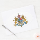 イランの帝国軍服(1925年~1979年) 楕円形シール (封筒)