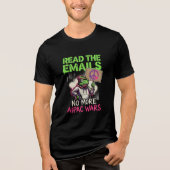 イランの平和 反戦 メールを読みなさい トライブレンドTシャツ (正面)