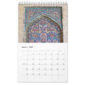 イランの建築のタイル カレンダー (3月 2027)