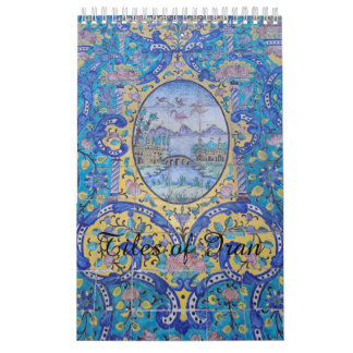 イランの建築のタイル カレンダー