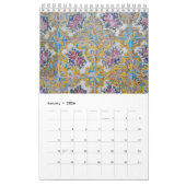 イランの建築のタイル カレンダー (1月 2026)