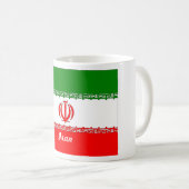 イランの旗のマグ コーヒーマグカップ (正面右)