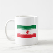 イランの旗のマグ コーヒーマグカップ (左)