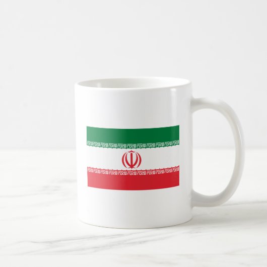 イランの旗のマグ コーヒーマグカップ (右)