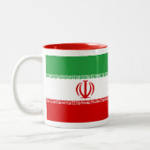 イランの旗のマグ ツートーンマグカップ (左)
