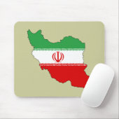 イランの旗の地図 マウスパッド (マウス)