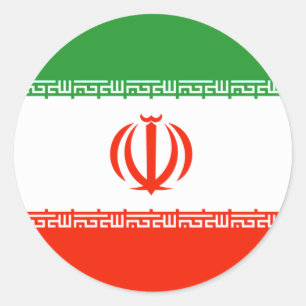 イランの旗 ラウンドシール