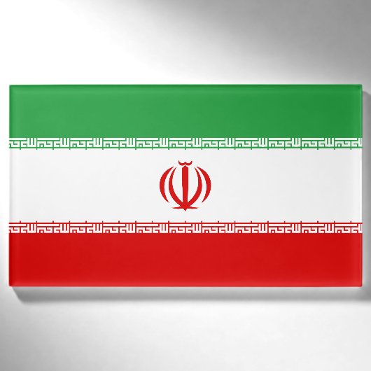 イランの旗 名札 (正面)
