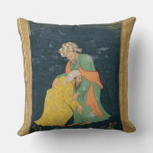 イランの服の人に曲がっているムラー クッション (裏面)