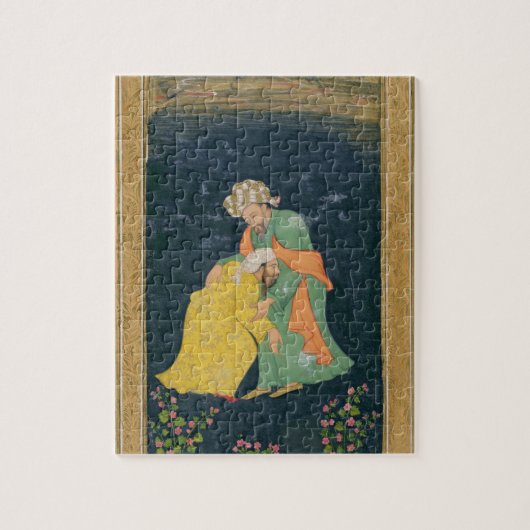 イランの服の人に曲がっているムラー ジグソーパズル (縦)