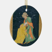 イランの服の人に曲がっているムラー セラミックオーナメント (右)