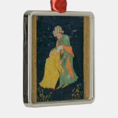 イランの服の人に曲がっているムラー メタルオーナメント (右)