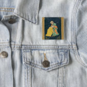 イランの服の人に曲がっているムラー 缶バッジ (インサイチュ)