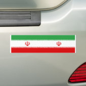 イランの現在の二つの国旗。 バンパーステッカー (車上)