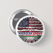 イランの米国アメリカ合衆国アメリカ合衆国のイラ統一されたン州ツリー 缶バッジ (正面&裏面)